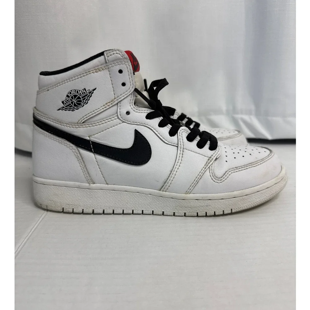Nike 2016 Air Jordan 1 Yin Yang White Black 6Y Womens 7.5